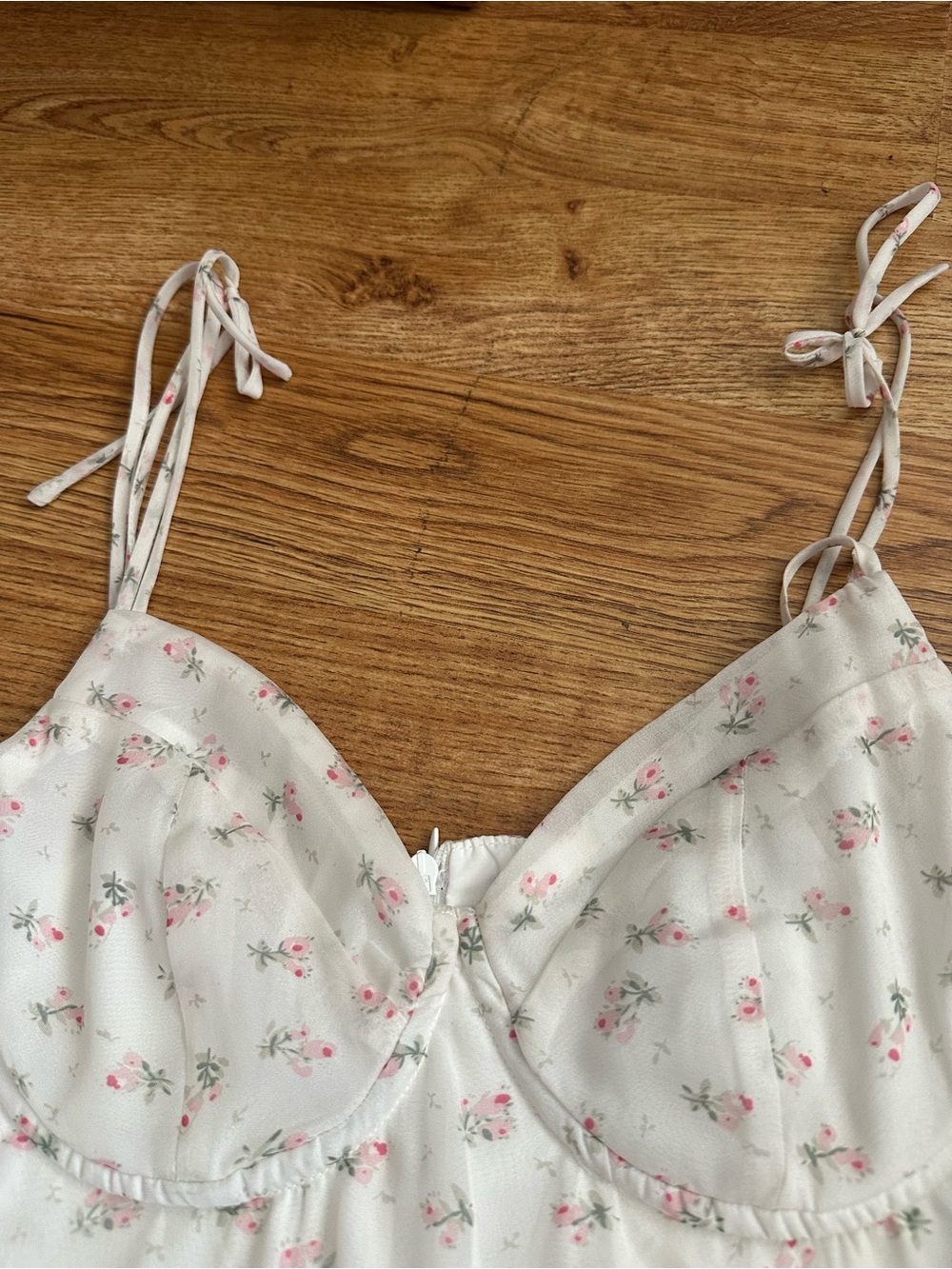 DREAM Sister Jane White Pink Floral Cami Maxi Dress M - Picture 4 of 16